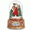 Victorian-Santa-Globe-Red