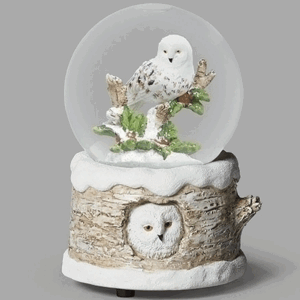 White-Owl-Snow-Globe