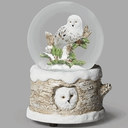 White-Owl-Snow-Globe